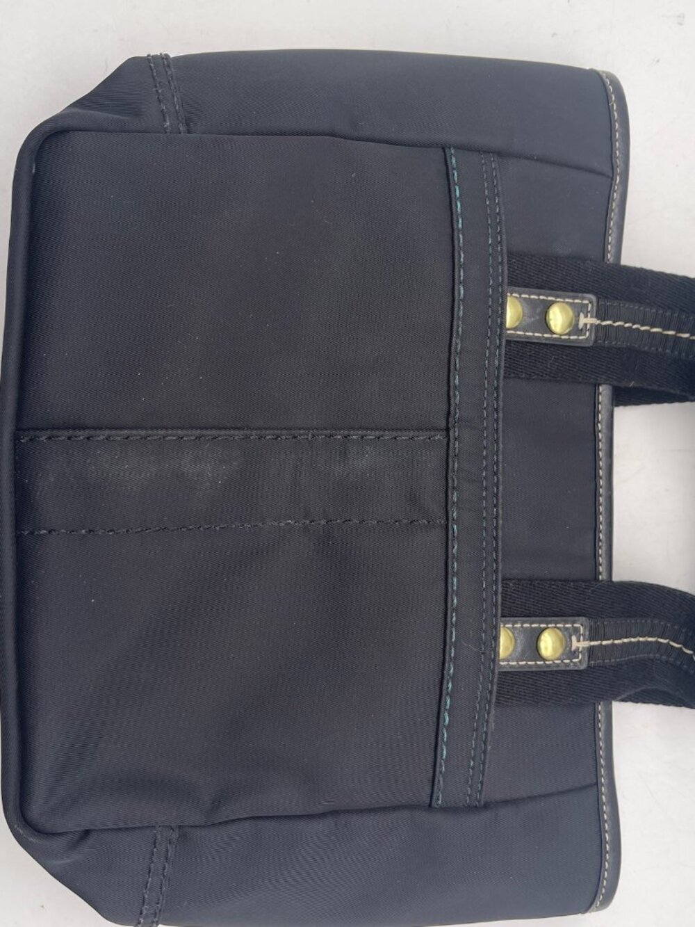Coach Mini Hampton Tote Black Nylon Leather Accents F10694 Y2K - Picture 8 of 14